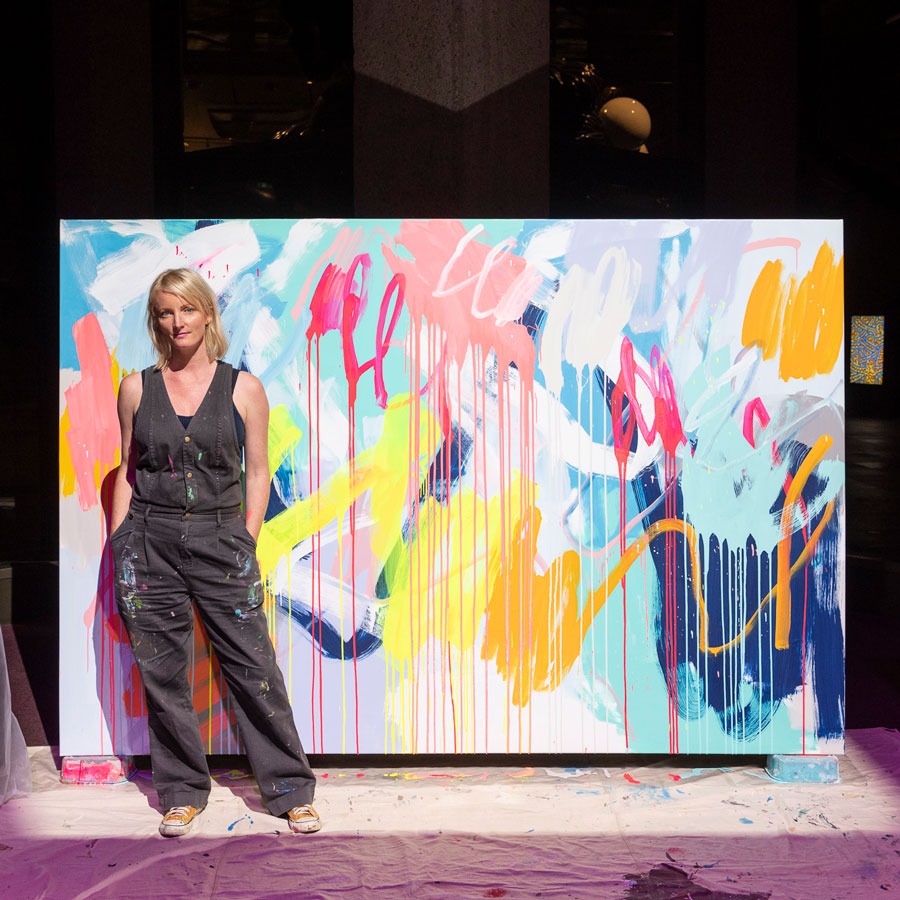 Broadsheet Bushfire Relief Picnic & Auction - Live Painting