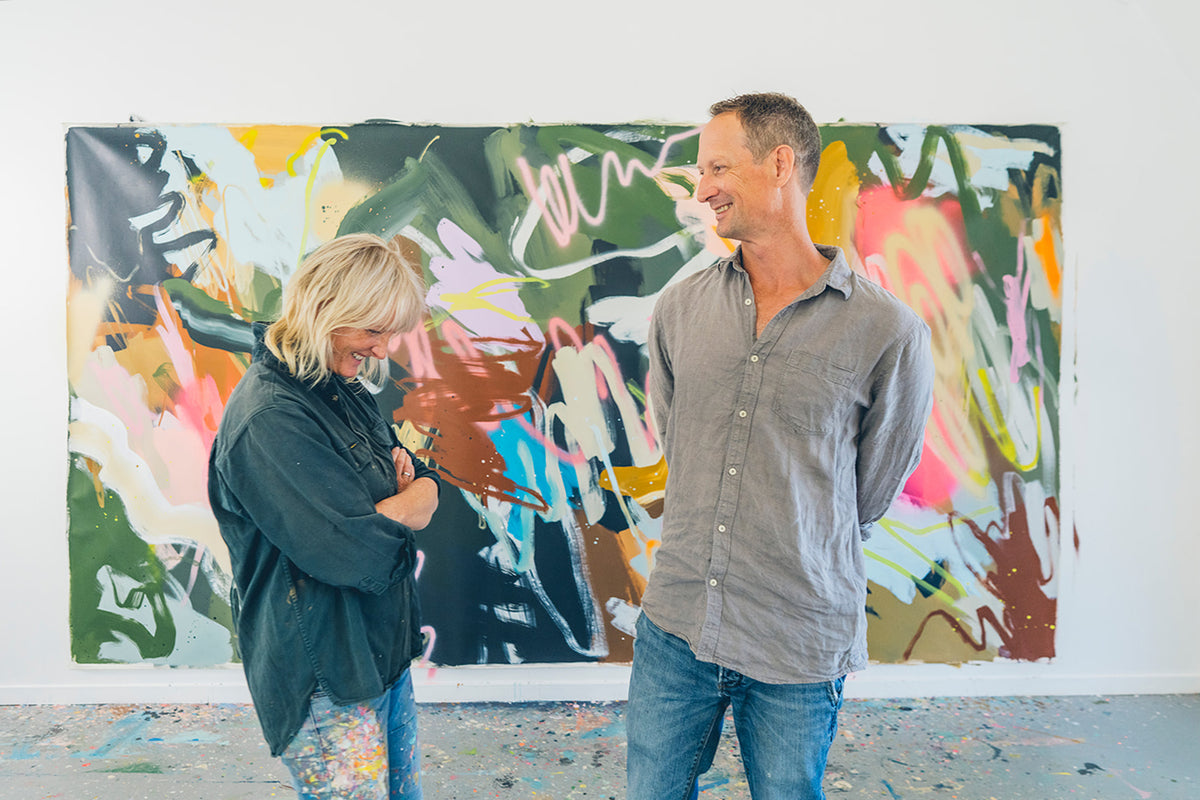 Collaborative work by Rowena Martinich and Geoffrey Carran