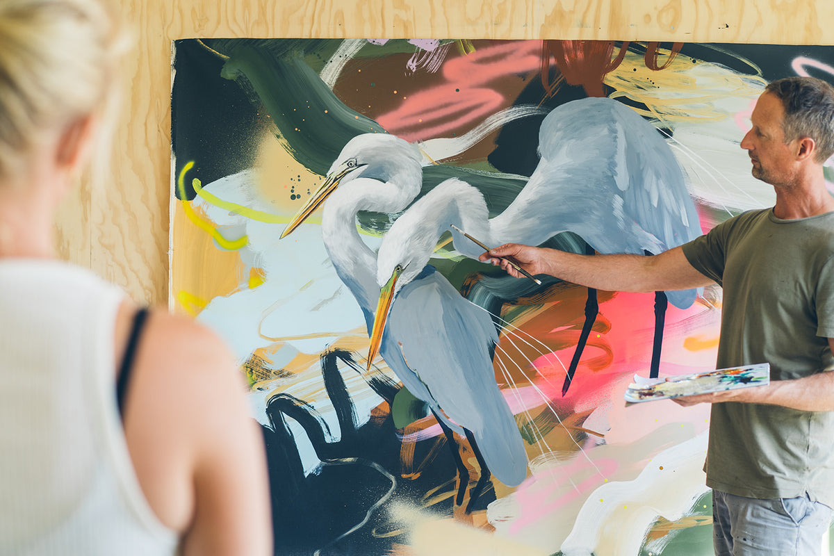 Collaborative work by Rowena Martinich and Geoffrey Carran
