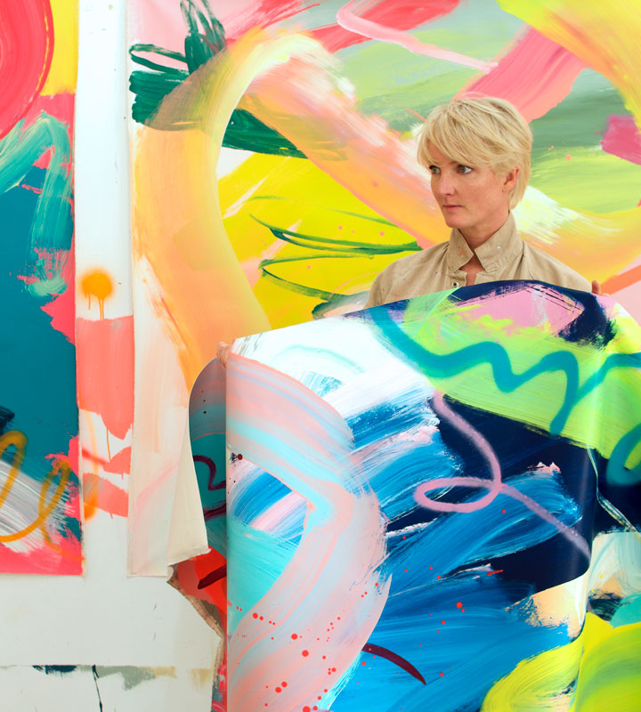 An image of Rowena Martinich in the studio