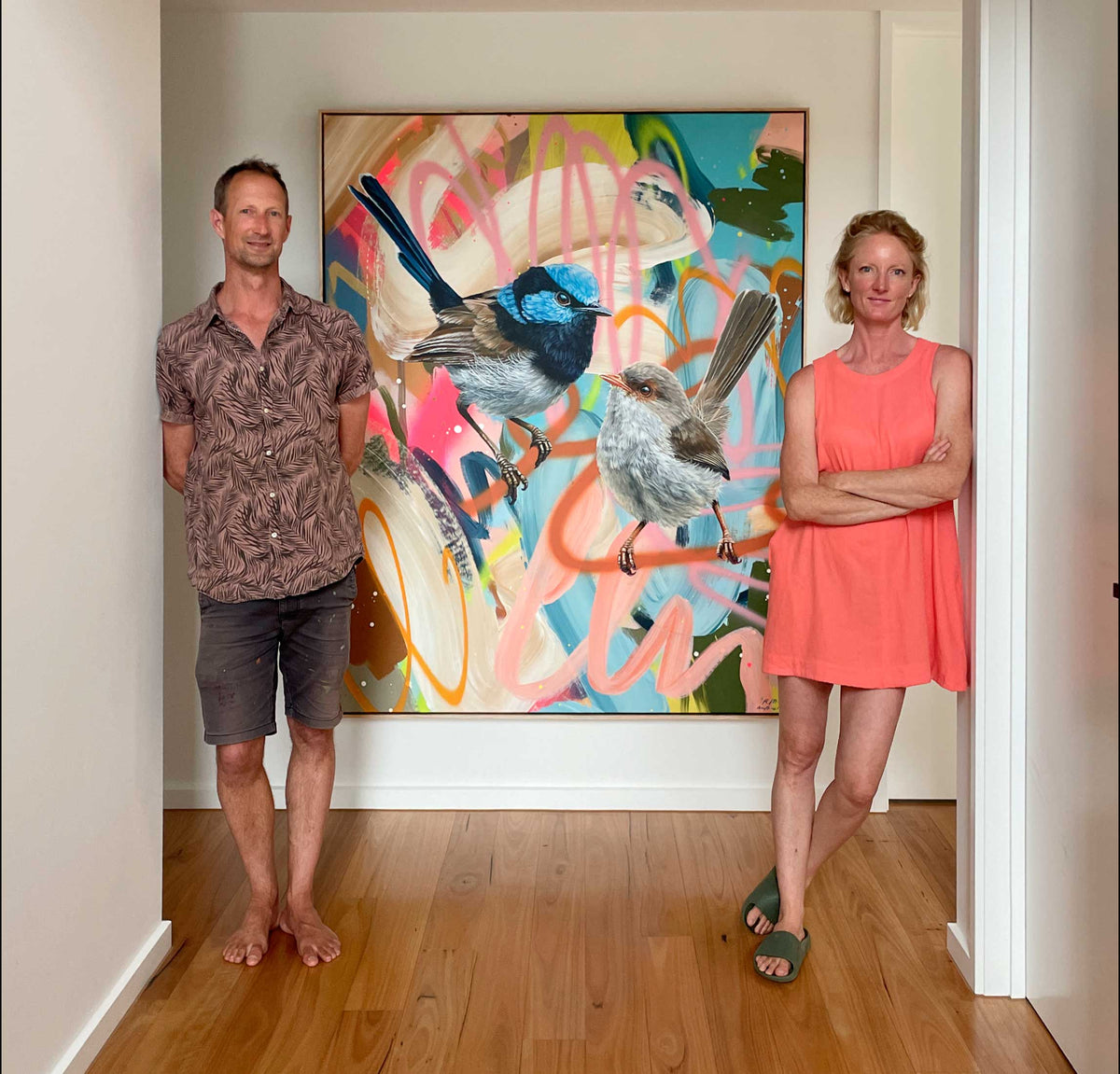 Collaborative work by Rowena Martinich and Geoffrey Carran