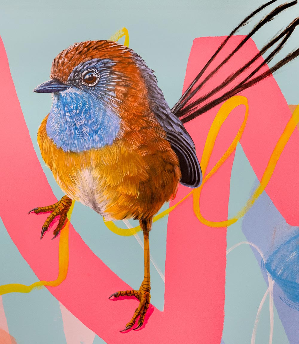 Emu Wren - Joan Kirner Hospital Collaborative Print
